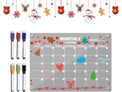 Compatible con 6 rotuladores, agenda mensual de acrílico, agenda para dormitorio universitario.