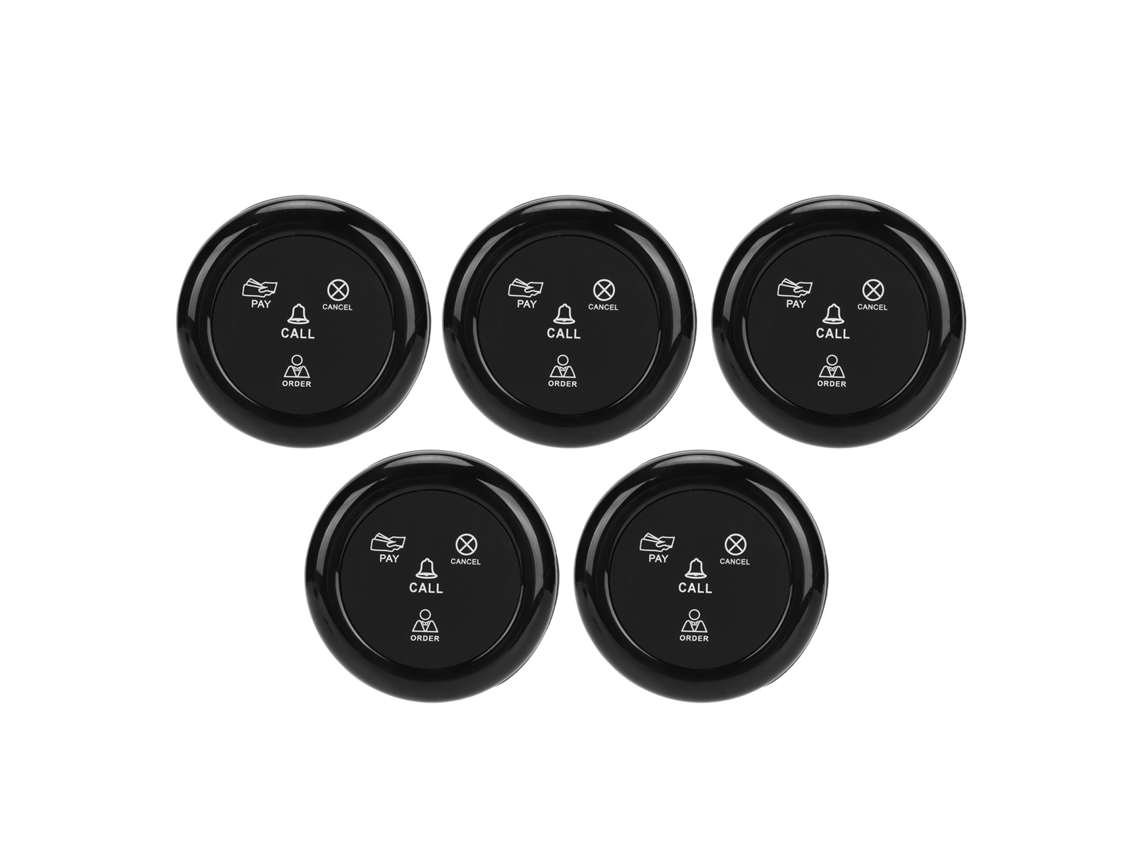 5 Botones Inalámbricos De Llamada Sos Para Sistema De Llamada Inteligente De Cuidadores, 433 Mhz.