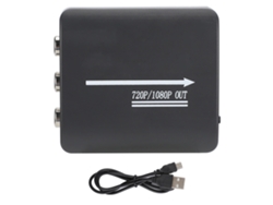 Convertidor AV CVBS RCA a HDMI (conversión de señal 1080p)