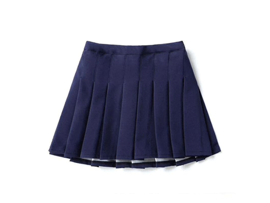 2026-falda Corta Juvenil Plisada De Tenis De Cintura Alta Con Pantalón Interior De Algodón Mezclado Para Niñas