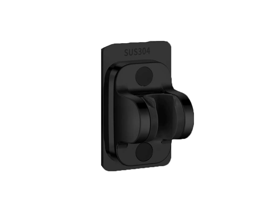 Soporte de ducha de pared de acero inoxidable, instalación sin daños para compatibilidad universal, ángulo ajustable con adhesivo superfuerte, resistente al agua.