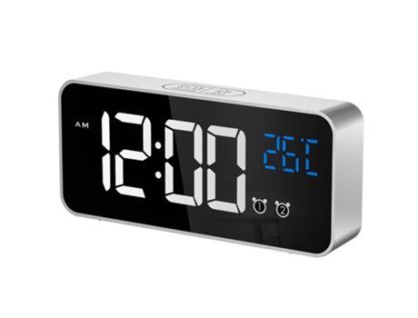 ELKUAIE Reloj despertador digital grande para personas con discapacidad visual - Reloj electrónico grande para dormitorio, pantalla digital gigante...