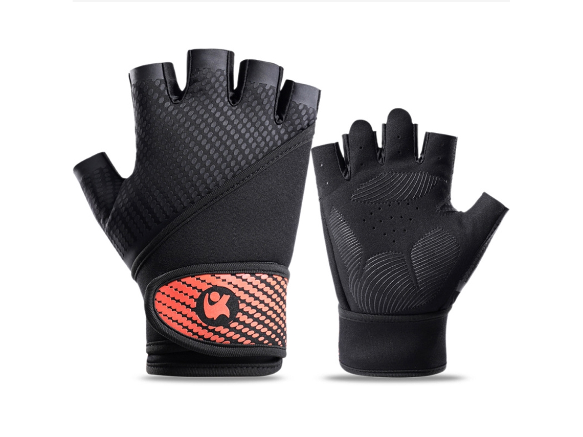 Guantes De Entrenamiento Transpirables Sin Dedos Con Protección Completa De La Palma Para Levantamiento De Pesas Y Ciclismo.
