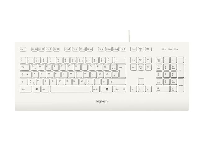 Teclado LOGITECH K280e (Con Cable - Layout Alemán - Teclado Numérico)