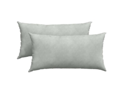 Cojines De Sofá 2 Uds Gris Claro 80 X 40 Cm Tela De Pana
