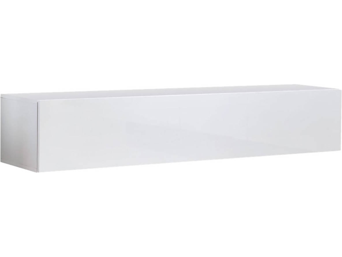 Mueble TV MÓVEIS BONITOS Nora H2 (160x40x30 cm - Blanco - Melamina)