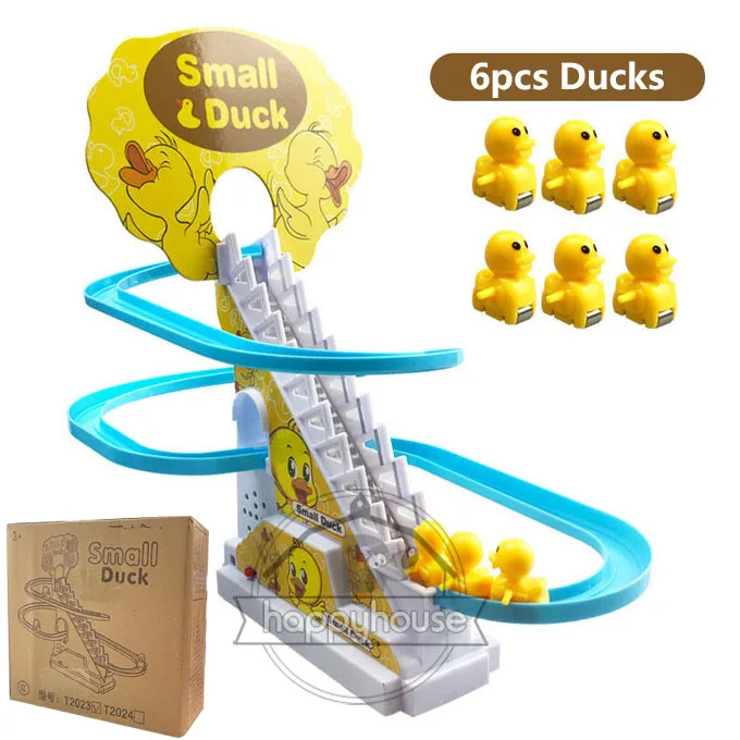 (6 Patos) Juguete Eléctrico Con Tobogán De Patos Para Bebés