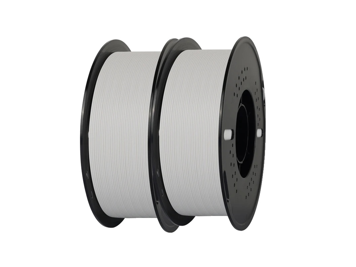 Filamento para impresora 3D, PLA, acabado mate, blanco, 2 kg OEM