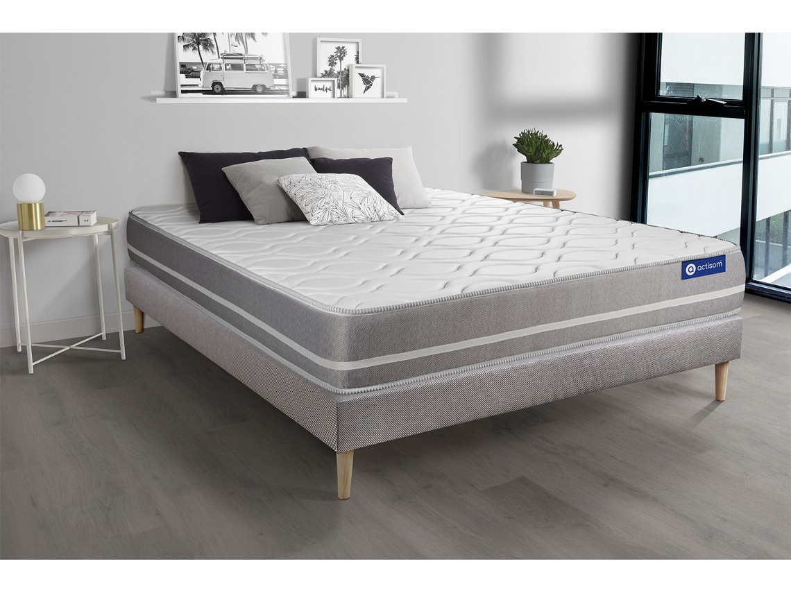 Canapé de Matrimonio Actilatex Touch Zonas ACTISOM Espuma con memoria Gris (200x200)
