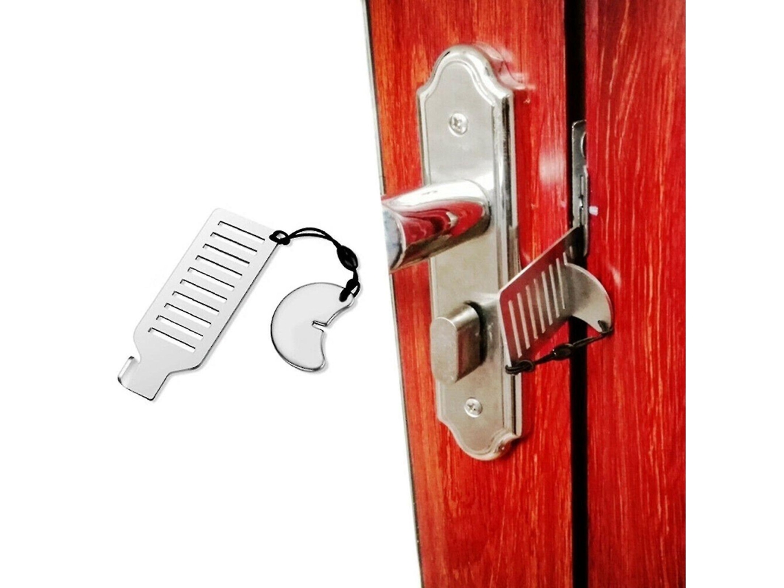 Cerradura Portátil De Seguridad Para Hogar Viaje Hotel Acero Inoxidable Herramienta Privacidad