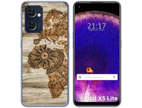 Carcasa Oppo Find X5 Lite 5G TUMUNDOSMARTPHONE Dibujos Madera 07 Multicolor