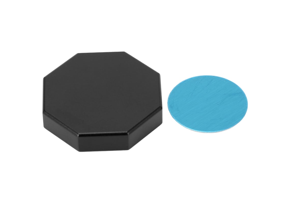 Caixa De Giz Para Taco De Bilhar Magnética Octogonal Mini Portátil Universal Para Giz Redondo Preto