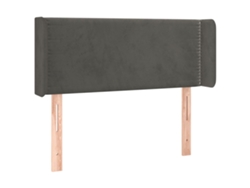 Maison Exclusive - Cabecero De Terciopelo Gris Oscuro 93x16x78/88 Cm