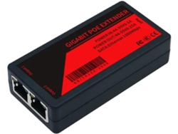 Repetidor Extensor Poe De 2 Puertos Y 1000 Mbps Con Ethernet Gigabit Ieee 802.3af, Alcance De 100 Metros, Para Cámaras Ip Y Nvr.