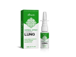 El spray nasal a base de hierbas alivia la congestión y la picazón.