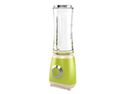 MEOIRUERY Mini Exprimidor Eléctrico Portátil para Frutas y Verduras, 220V 300W, Enchufe UE, Verde