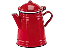 Cafetera conica roja 1 l18x18 cm