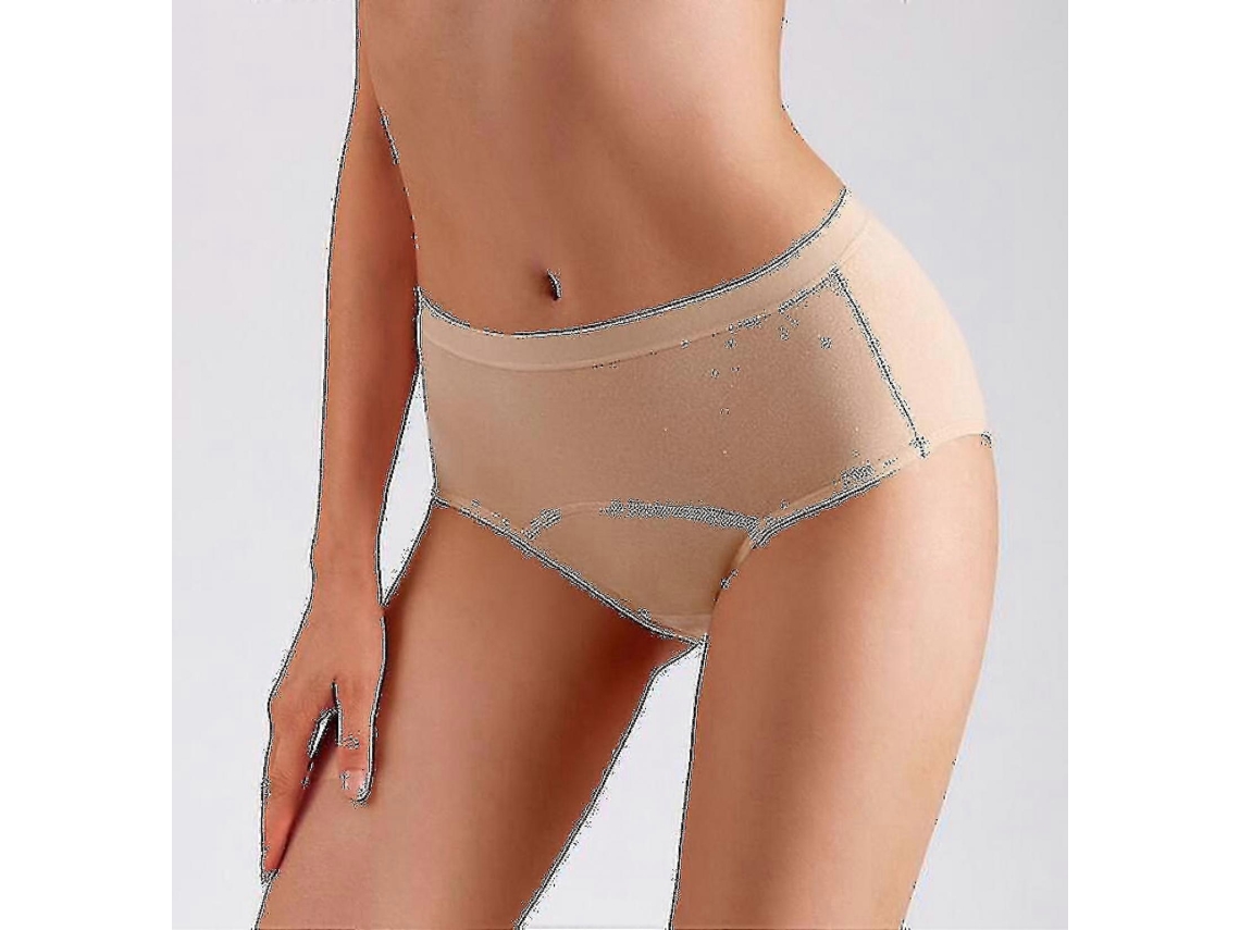 bragas de algodón antifugas para mujer, compatibles con la menstruación