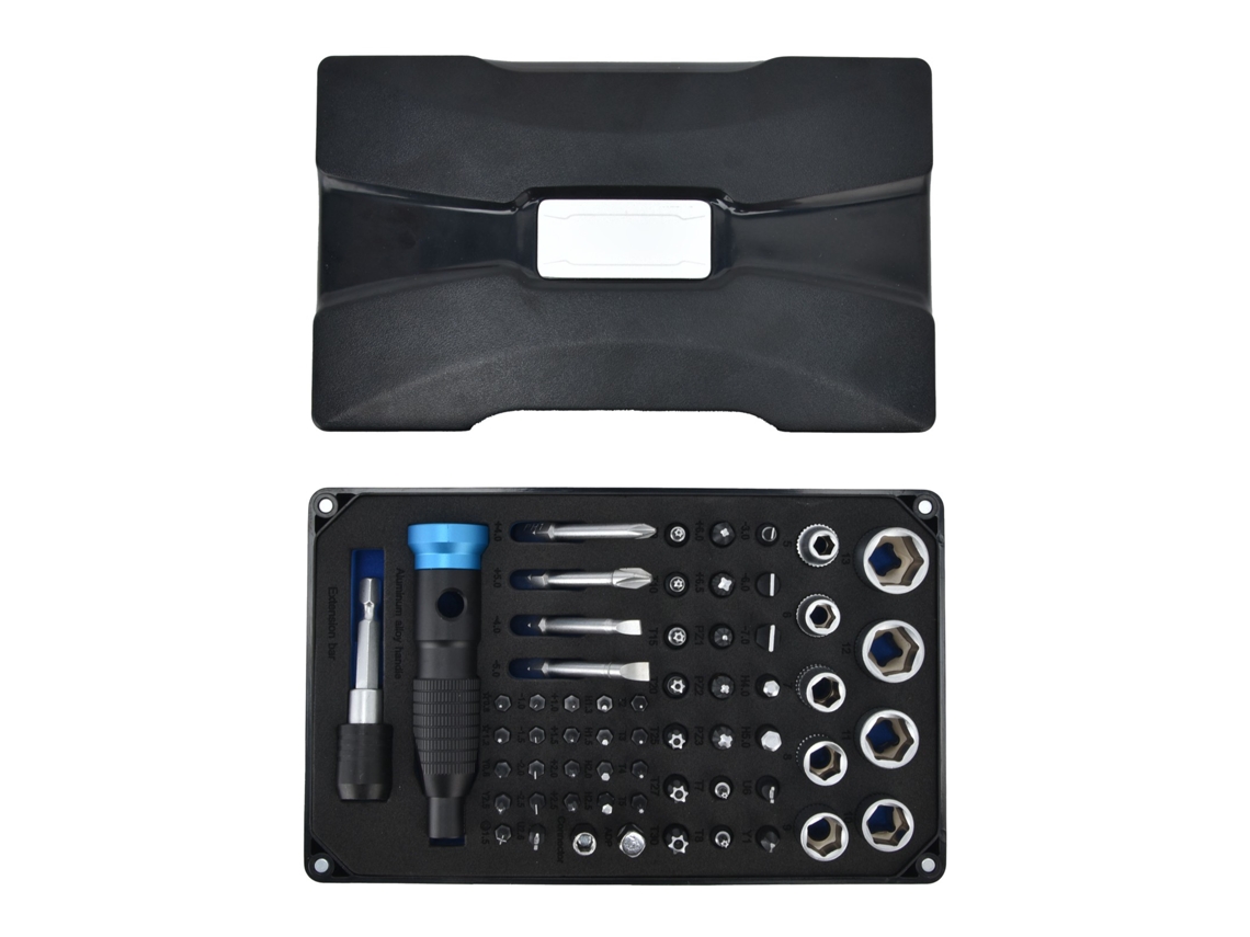 Kit De Parafusadeiras Precisas 60pcs Ferramentas Reparo Eletrônico Celular Computador Jm-6125