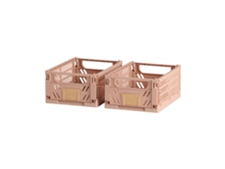 Juego de Cajas Organizadoras Apilables Arena 3 L BIGBUY