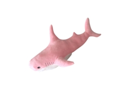 Almofada Tubarão Bjww - Brinquedo de Pelúcia Macio, Animal de Pelúcia Divertido, Presente Decorativo para Meninos e Meninas, Rosa, 45cm