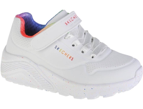 Zapatillas SKECHERS Uno Lite Rainbospecks Niña (29 - Blanco)