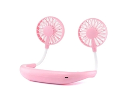 Wowgo Cuello Fan, Mini Usb Fan De Manos Libres Bnf02w, Rosa (Nuevo No Precintado)