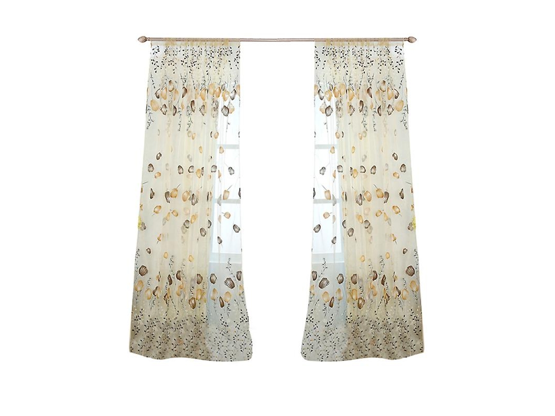 Las nuevas cortinas de tul hermosas de 1 pieza ALLINLESS