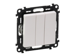 Valena L-Interruptor Triple 10Ax Blanco Ref: 752103