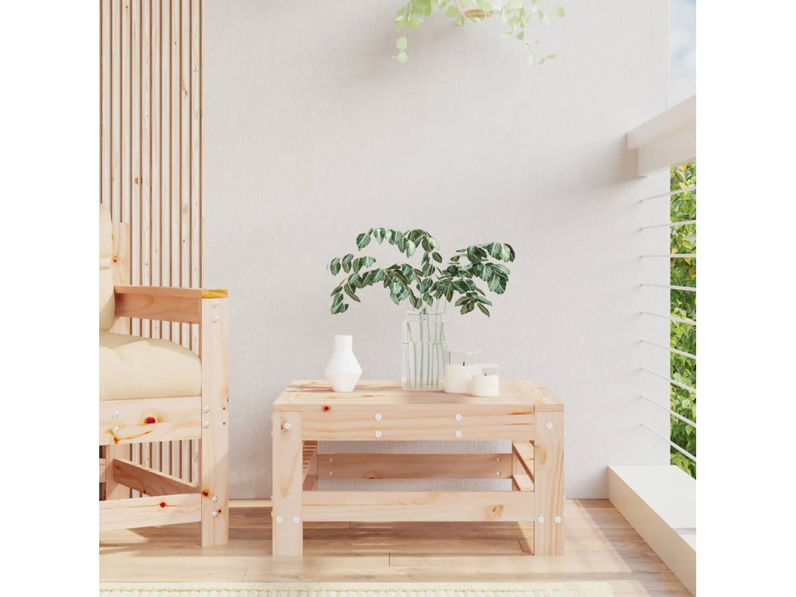 Soporte para pan de jardín de madera de pino suave Dkd Home Decor