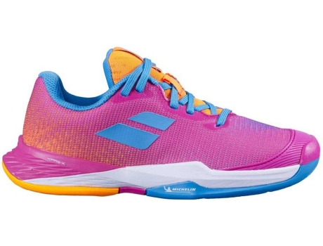 Zapatillas para Hombre BABOLAT Jet Mach 3 Todos los Bloques de Rosa para Tenis (EU 38)