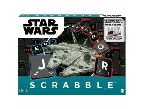 Juego Colectivo MATTEL de palabras Star Wars Scrabble (Edad Mínima Recomendada: 10 años - Idioma: Francés)