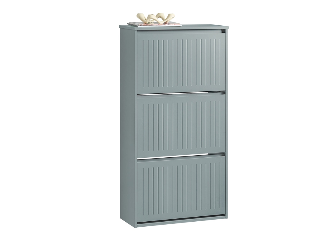 SOBUY FSR165-H-HG Zapatero Con 3 Solapas Gris 61 X 26 X 120 Cm