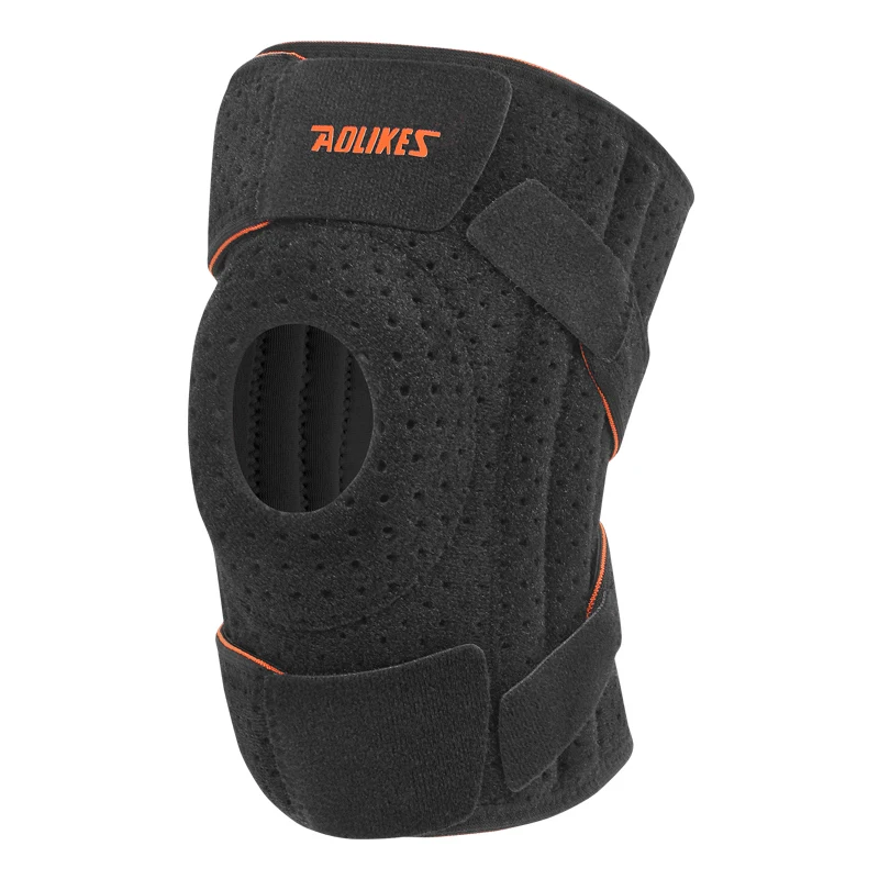 (b, Negro) Rodillera Con Estabilizador Lateral Y Almohadilla De Gel Rotuliana, Adecuada Para Ciclismo, Correr, Escalada, Etc.