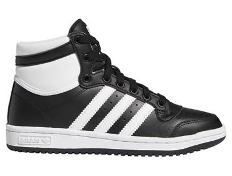 Zapatillas Deportivas Top Ten Mid ADIDAS Niños (Negro - Cuero Natural - 37)