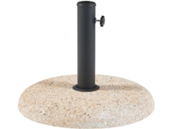 Soporte de Sombrilla Bitritto Circular Ø45 x 6 cm Hormigón - Aspecto Grava Beis CASA.PRO