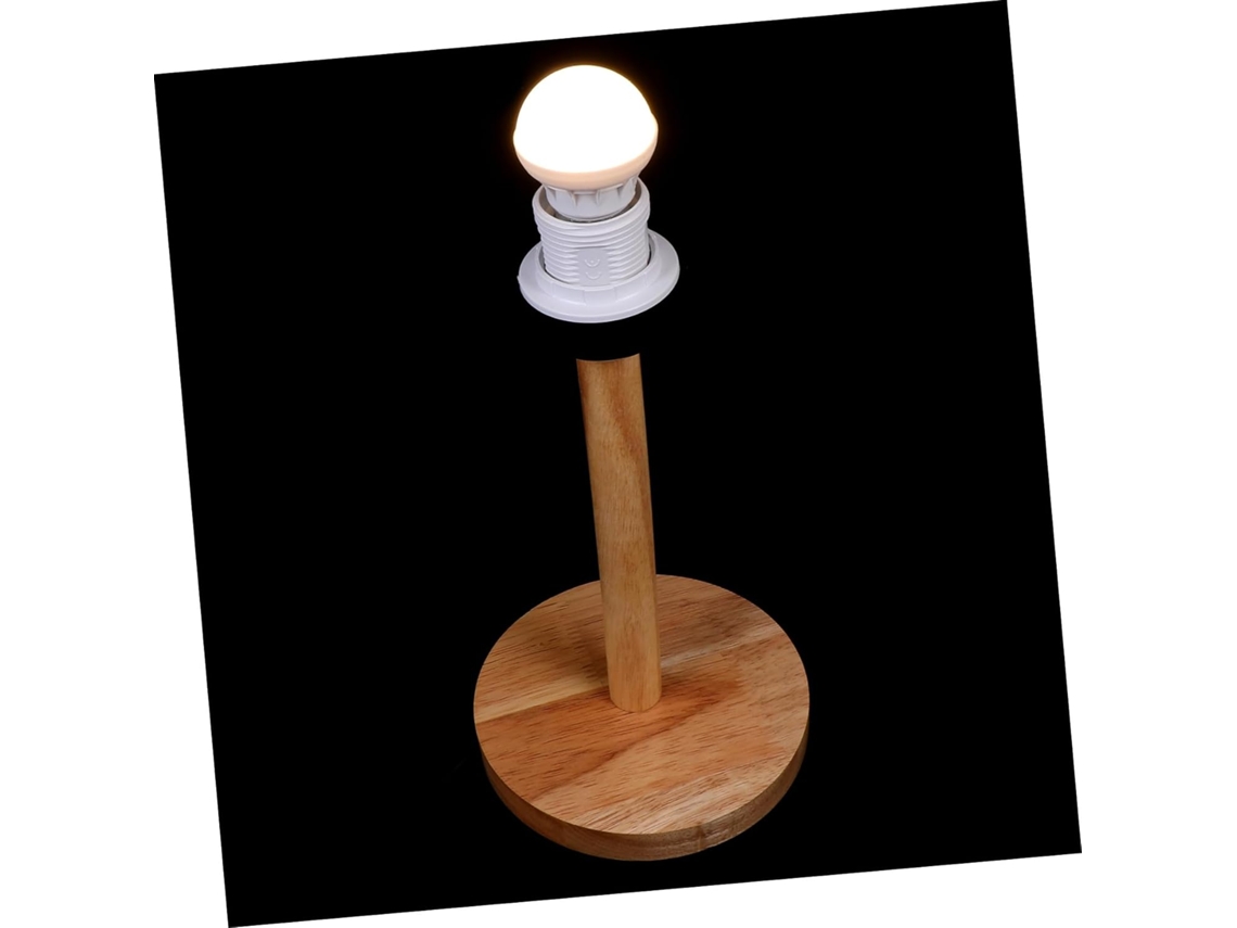 Soporte De Lámpara De Madera Simple Y Estable Para Lámpara De Mesa, Base Decorativa Natural Para Oficina Y