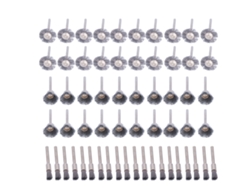 Kit De 60 Cepillos De Acero Para Herramientas Rotativas, Eliminación De Óxido, Accesorios Para Brocas