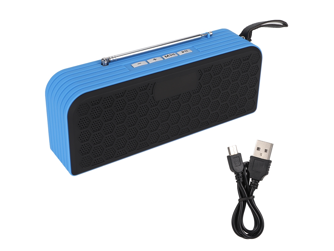 Altavoz portátil con radio FM y Bluetooth