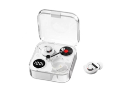 Auriculares Inalámbricos Tws Transparentes Para Juegos (blancos) Con Botones De Control De Volumen