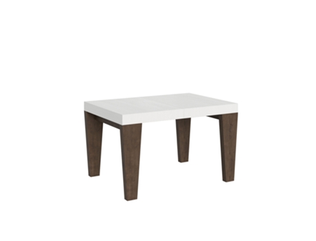 Mesa de Comedor ITAMOBY Spimbo Mix (90x130/390 - Paneles de Melamina - Fresno Blanco-Nogal)