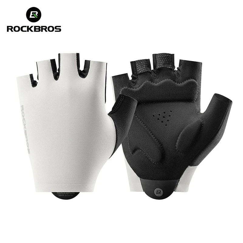 Guantes de ciclismo transpirables (beige, XXL) con acolchado de gel, accesorio para bicicleta.