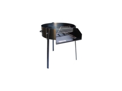 Barbacoa Redonda De Madera Negra De 60 Cm Garcia