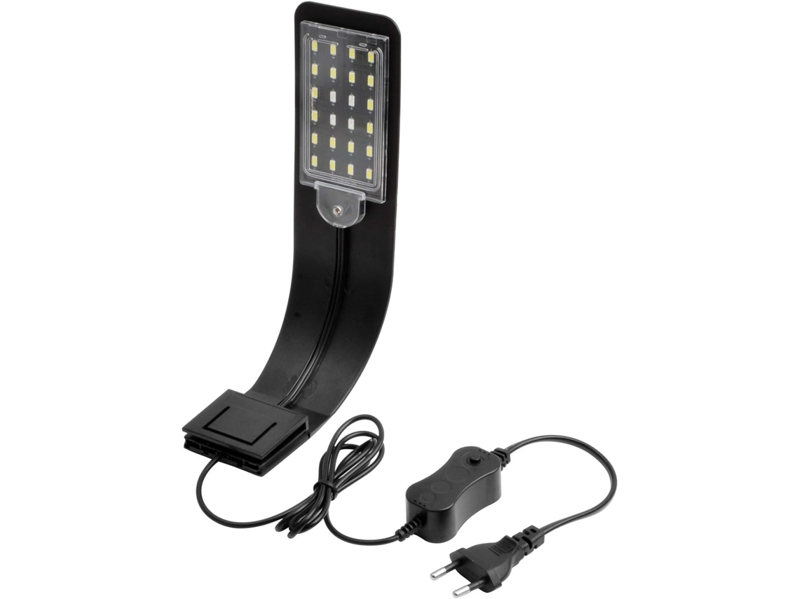Clipe de Lâmpada de Iluminação de Aquário Led Lâmpada de Aquário Ultrafina com Luz Branca e Azul Luz de Aquário de 24 Leds