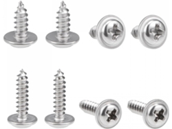 50 Tornillos Autorroscantes De Cabeza Phillips De Acero Inoxidable 304 De 3x8 Mm Y 3x12 Mm.
