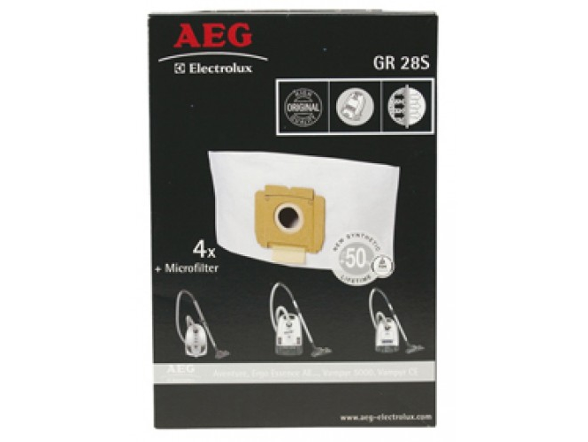 Bolsa de aspirador AEG 28 S (4 unidades)