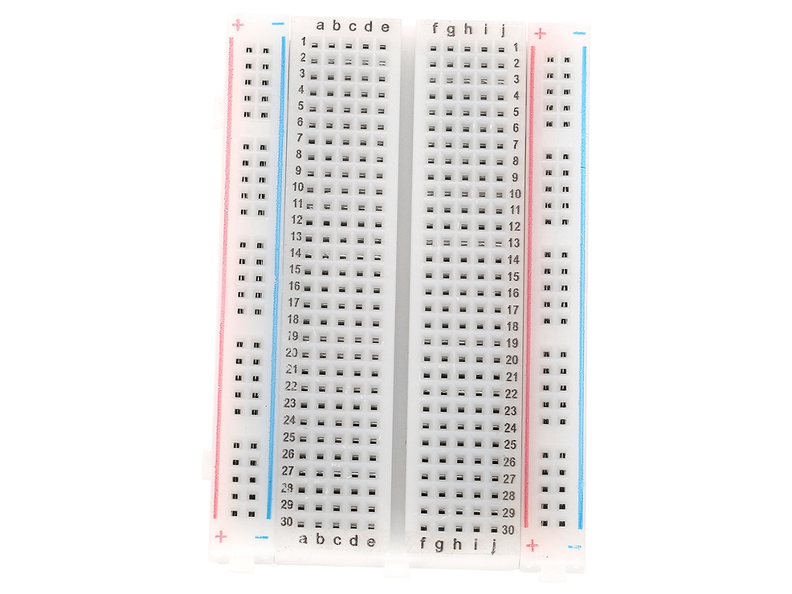 3 Peças De Tabuleiro De Protoboard Sem Soldadura Com 400 Pontos Abs Para Circuitos Eletrônicos