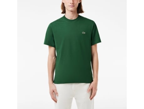 Camiseta de Hombre LACOSTE Sapatos Tecido Verde (M)