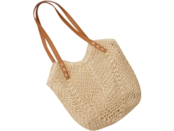 Bolso De Hombro De Paja Tejida Natural, Bolso De Playa Bohemio, Bolso Ligero Para Vacaciones Y