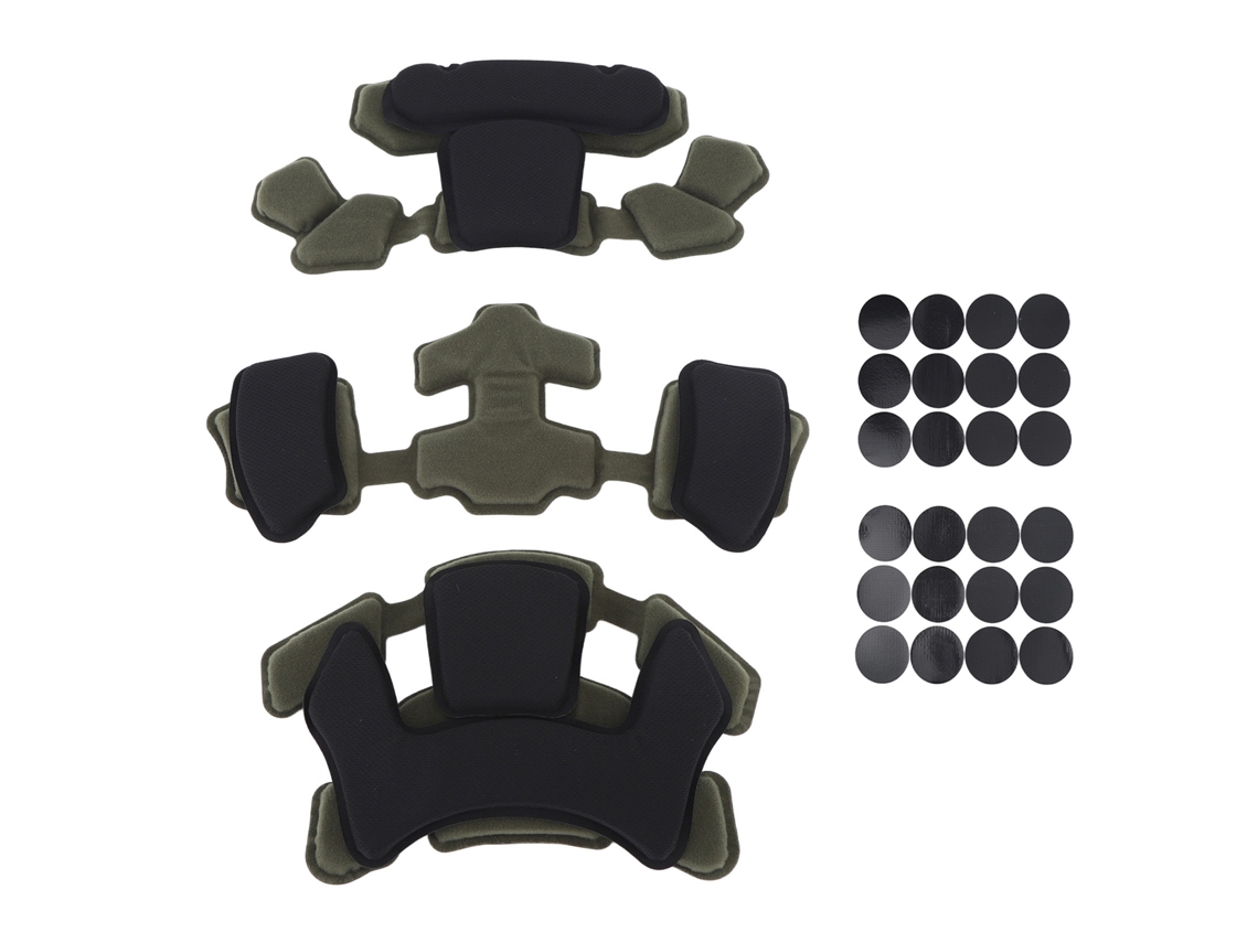 Junli-kit De Almohadillas Para Casco Universal Verde Od